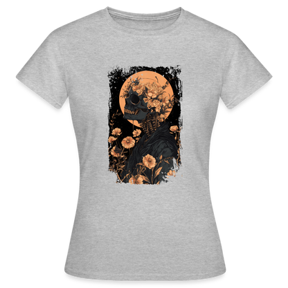 Boho Hippie Skelett im 60er, 70er Jahre Look - Frauen T-Shirt - by Artful Alchemist