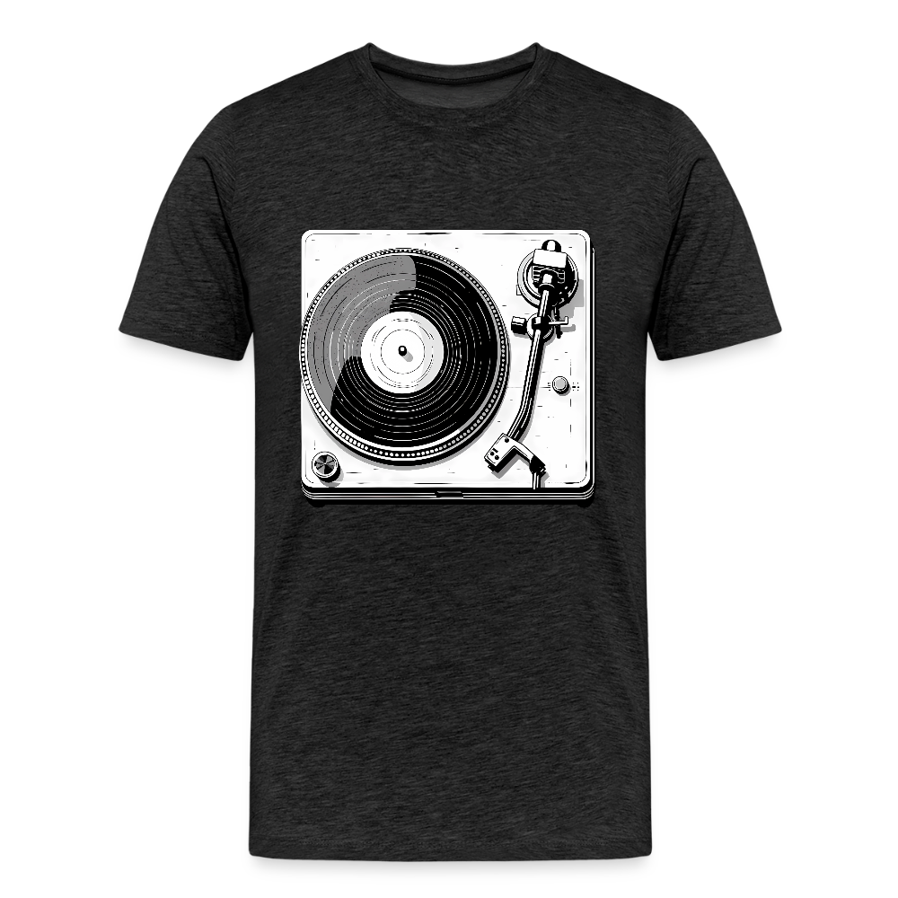 Analog Soul – Classic Vinyl Turntable - Männer Premium T-Shirt - by Artful Alchemist