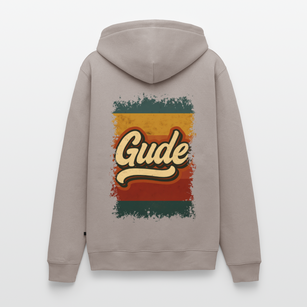 „Gude“ – Retro Look aus Hessen - Männer Premium Hoodie - Taupe