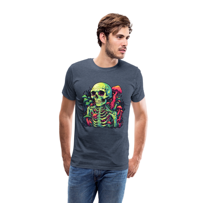 Horror Pilz Skelett - Happy Halloween - Männer Premium T-Shirt - by Artful Alchemist