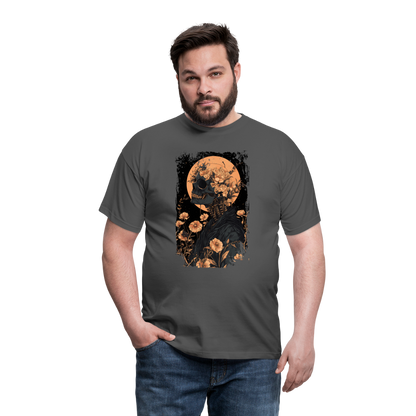 Boho Hippie Skelett im 60er, 70er Jahre Look - Männer T-Shirt - by Artful Alchemist
