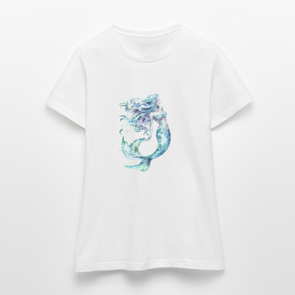 Meerjungfrau als Aquarelle - Frauen T-Shirt - by Artful Alchemist