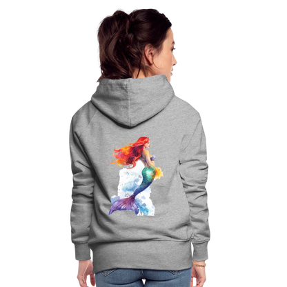 Meerjungfrau als Aquarelle - Frauen Premium Hoodie - by Artful Alchemist