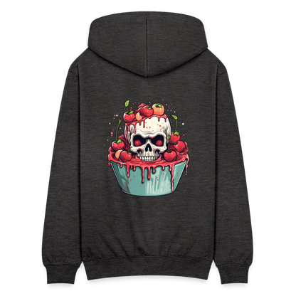 Gruseliges Horror Kirschtörtchen - Happy Halloween - Unisex Kapuzenjacke - by Artful Alchemist