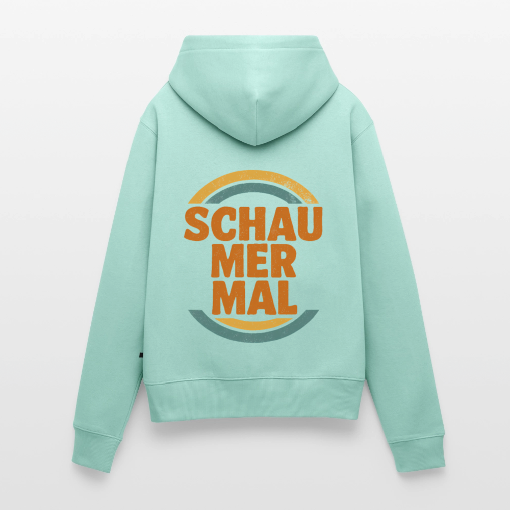 „Schau Mer Mal“ – Retro Look aus Hessen - Frauen Premium Bio Hoodie - Mint 