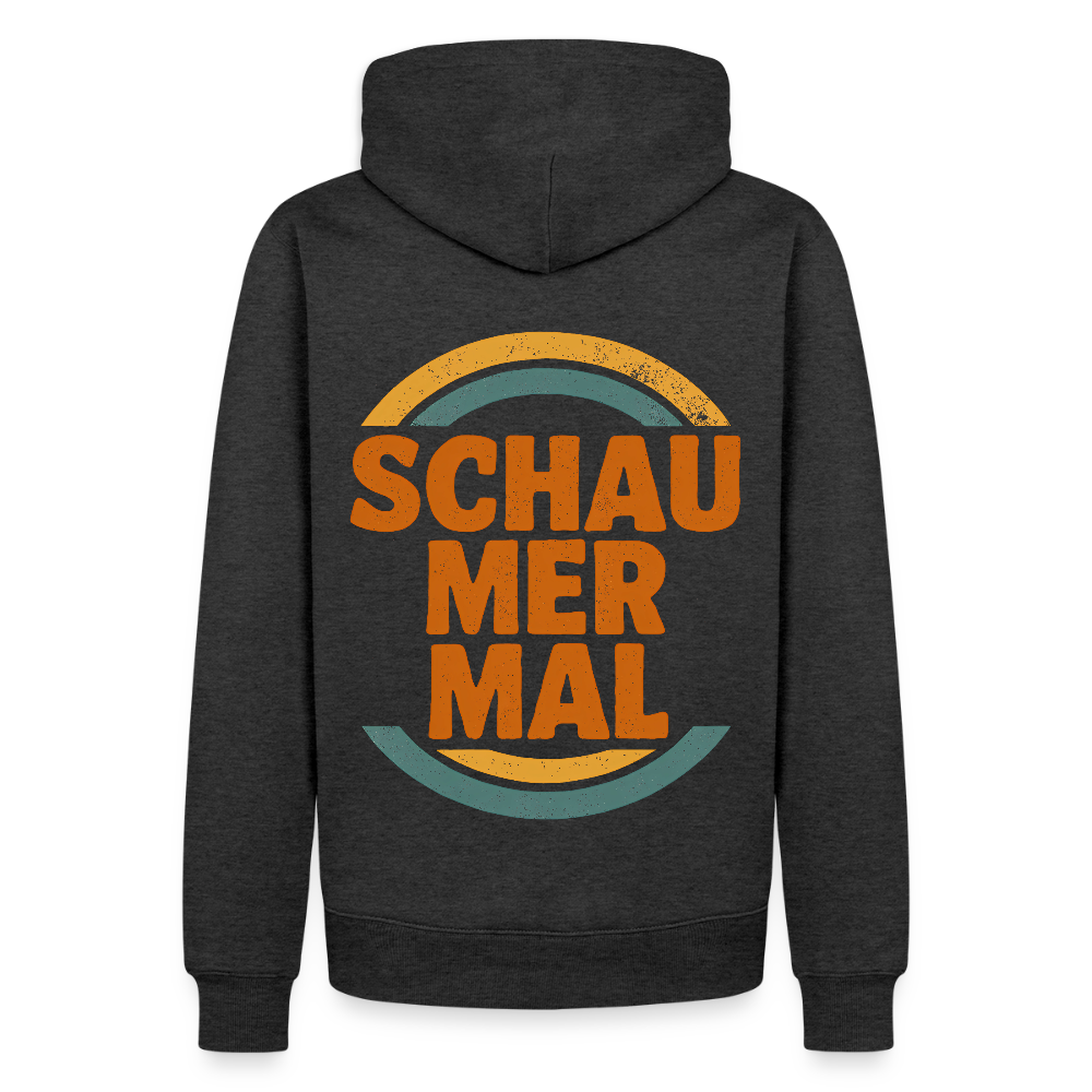 „Schau Mer Mal“ – Retro Look aus Hessen - Männer Premium Hoodie - Anthrazit meliert