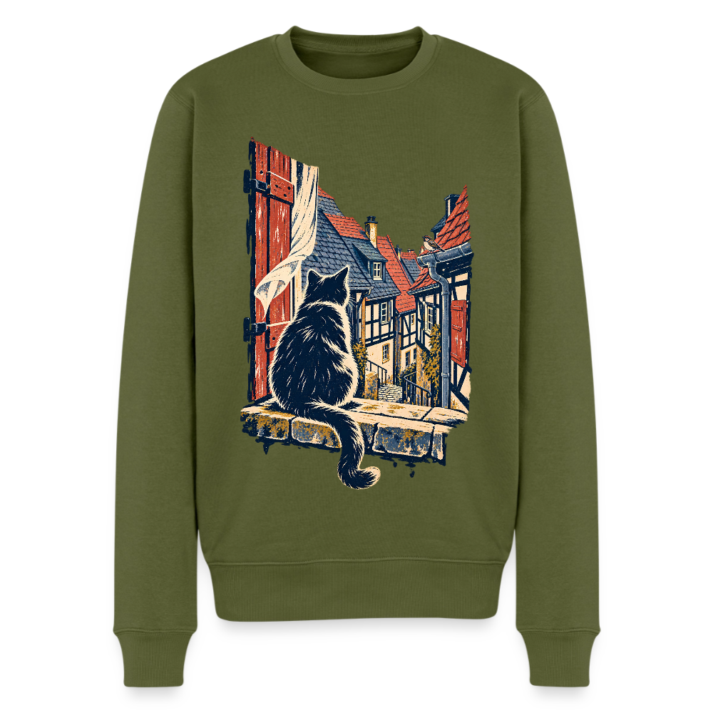 Altstadt-Katze – Männer Premium Pullover - by Artful Alchemist