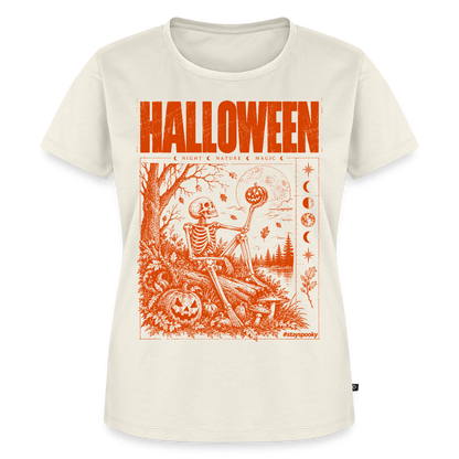 Pumpkin Moon – Frauen Premium T-Shirt - Naturweiß