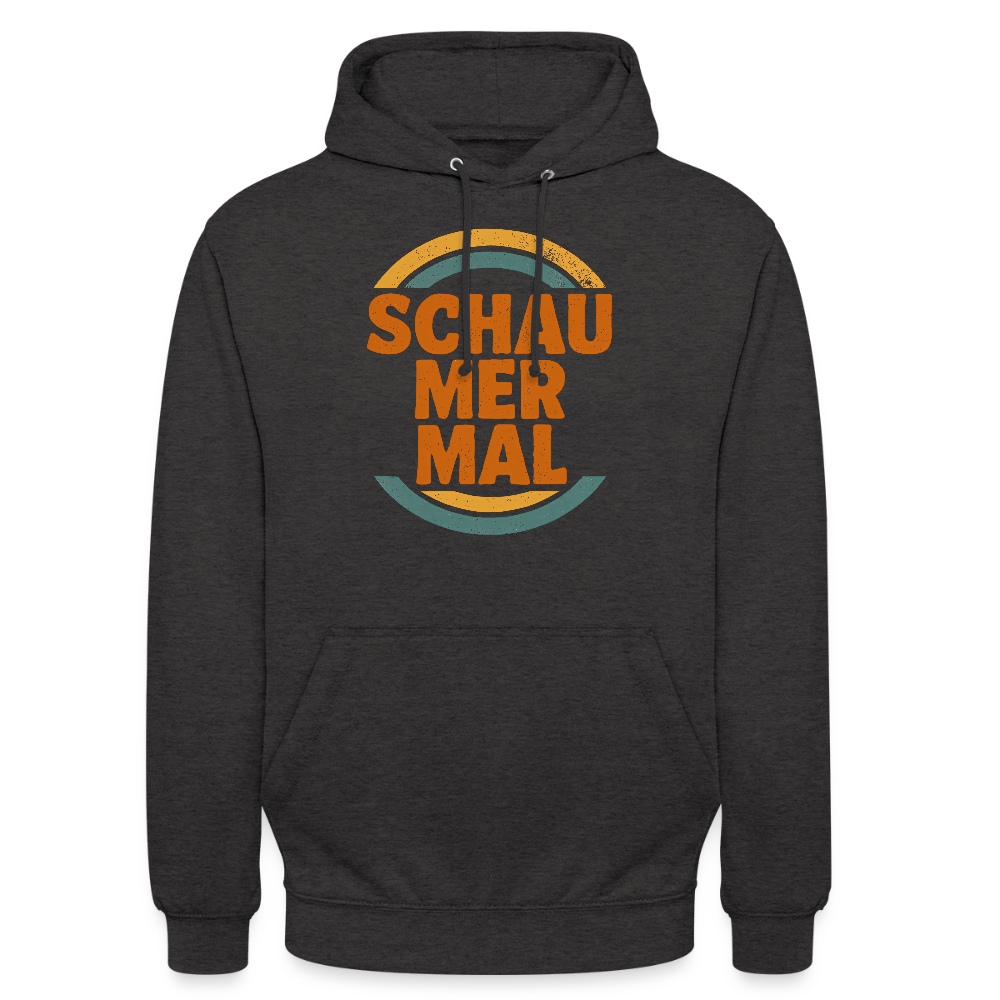 „Schau Mer Mal“ – Retro Look aus Hessen - Unisex Hoodie - Anthrazit