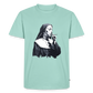Street Art Nonne rauchend - Männer Premium T-Shirt - Mint 