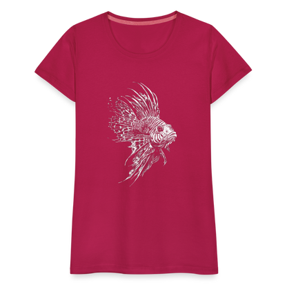 Rotfeuerfisch - Monochrom - Frauen Premium T-Shirt - by Artful Alchemist