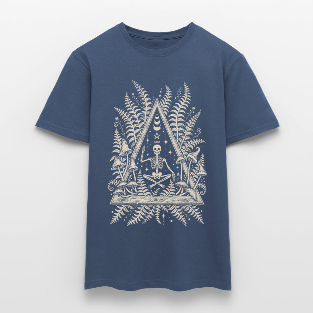Mystic Fern – Männer T-Shirt - Dunkles Denimblau