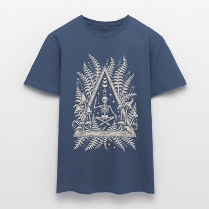 Mystic Fern – Männer T-Shirt - Dunkles Denimblau