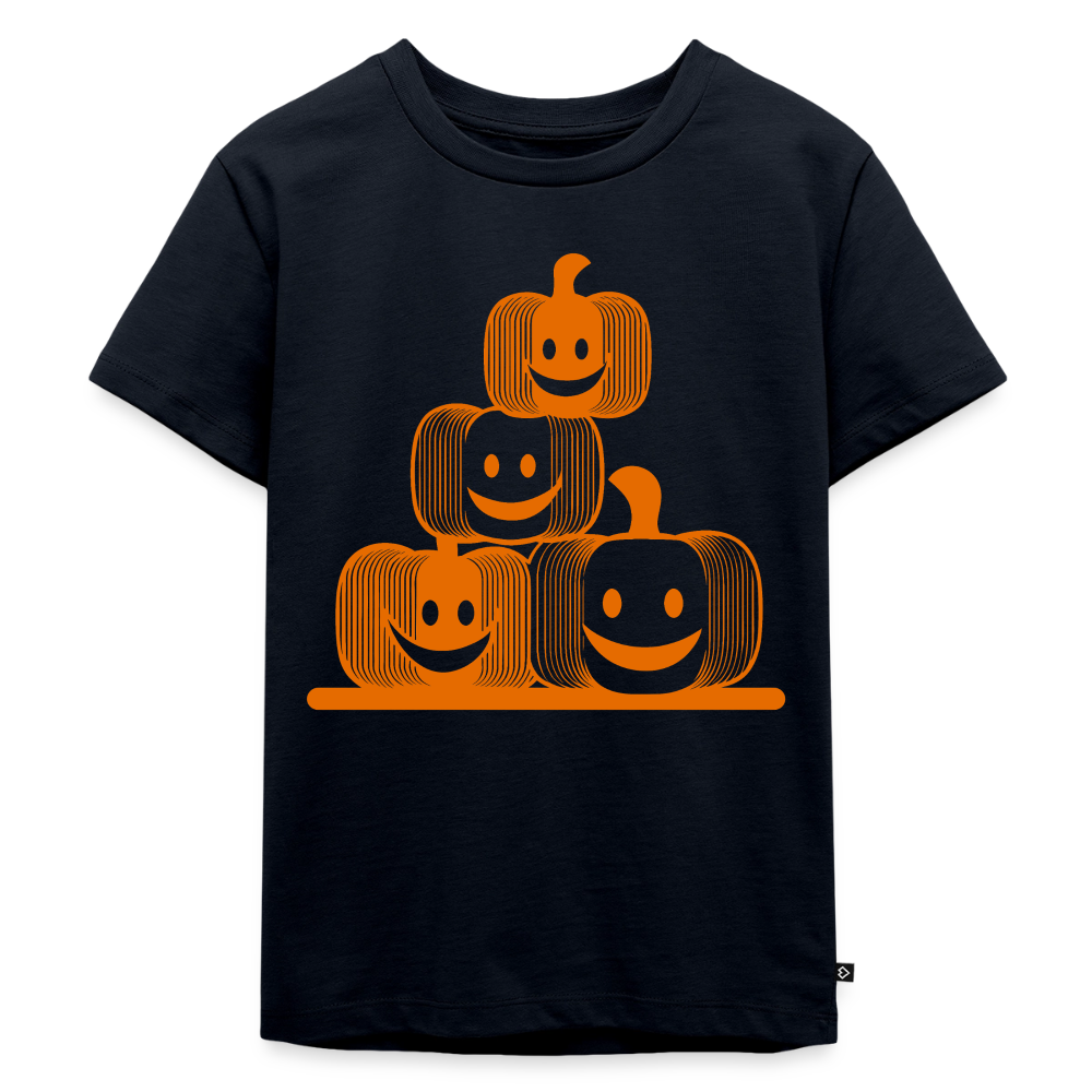 Happy Pumpkin Crew - Kinder Premium T-Shirt - Navy