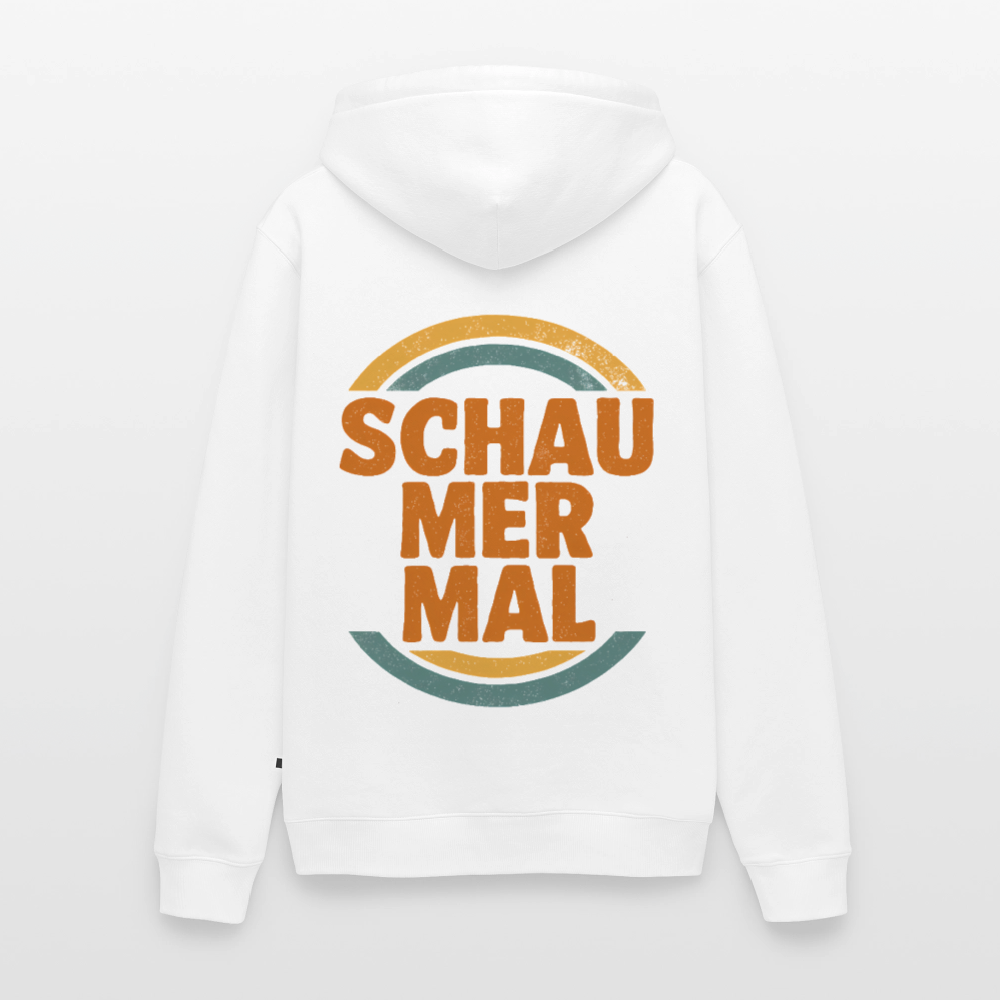 „Schau Mer Mal“ – Retro Look aus Hessen - Männer Premium Hoodie - Weiß