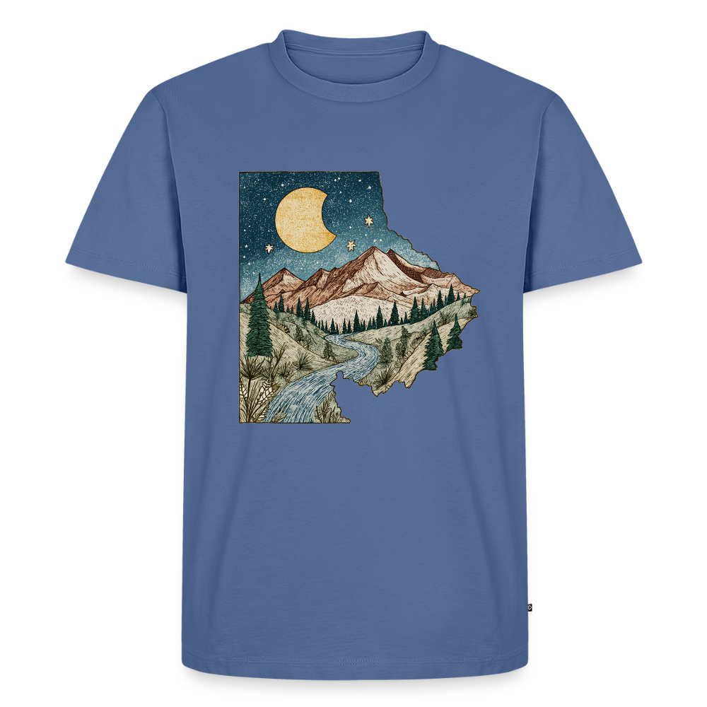 Nightfall Peaks – Vintage Mountain - Männer Premium Bio T-Shirt - by Artful Alchemist