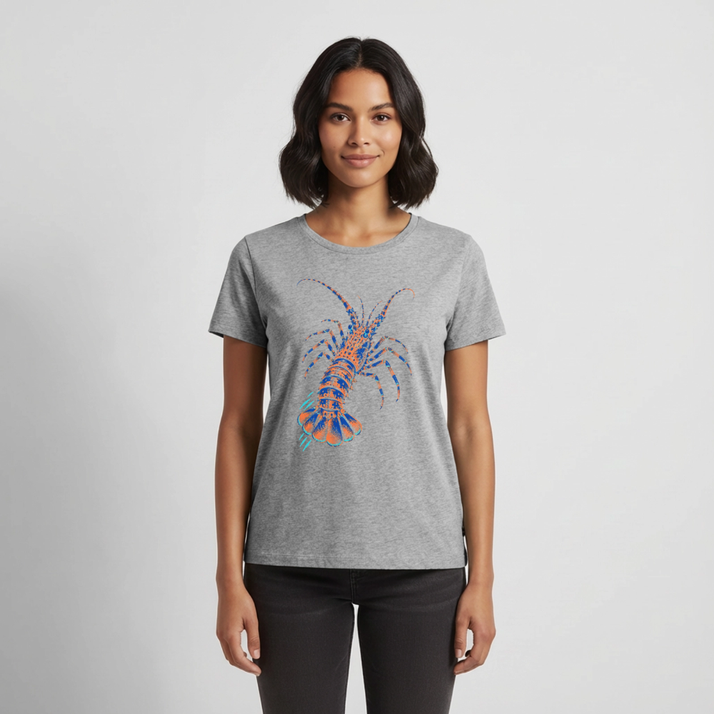 Lobster Ink – Frauen Premium T-Shirt - Grau meliert