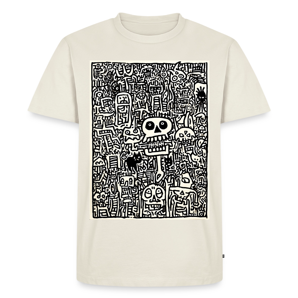 Weird Creatures – Männer Premium T-Shirt - Naturweiß