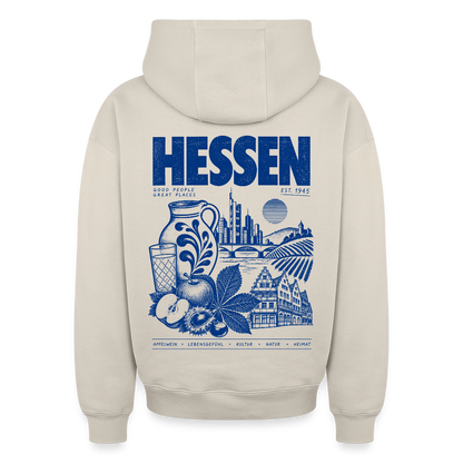 Hessen Heimat – Oversized Heavyweight Unisex Hoodie - Beige