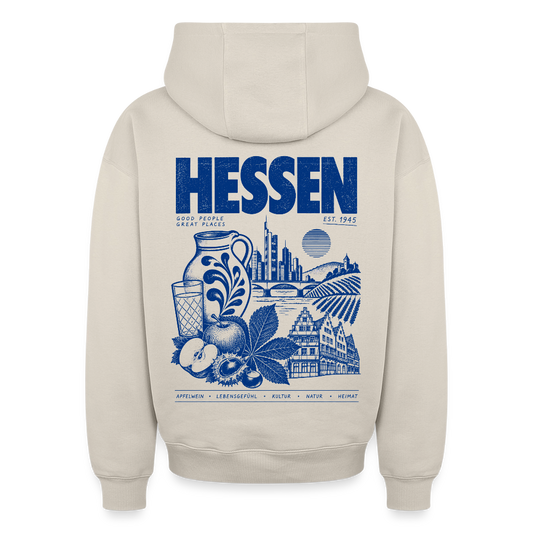 Hessen Heimat – Oversized Heavyweight Unisex Hoodie - by Artful Alchemist