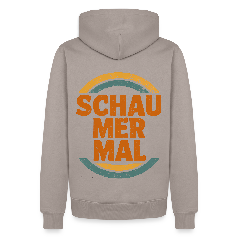 „Schau Mer Mal“ – Retro Look aus Hessen - Männer Premium Hoodie - Taupe