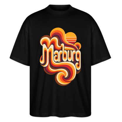 Marburg Retro – Oversized Unisex Bio T-Shirt - Schwarz