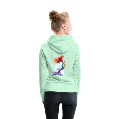 Meerjungfrau als Aquarelle - Frauen Premium Hoodie - by Artful Alchemist
