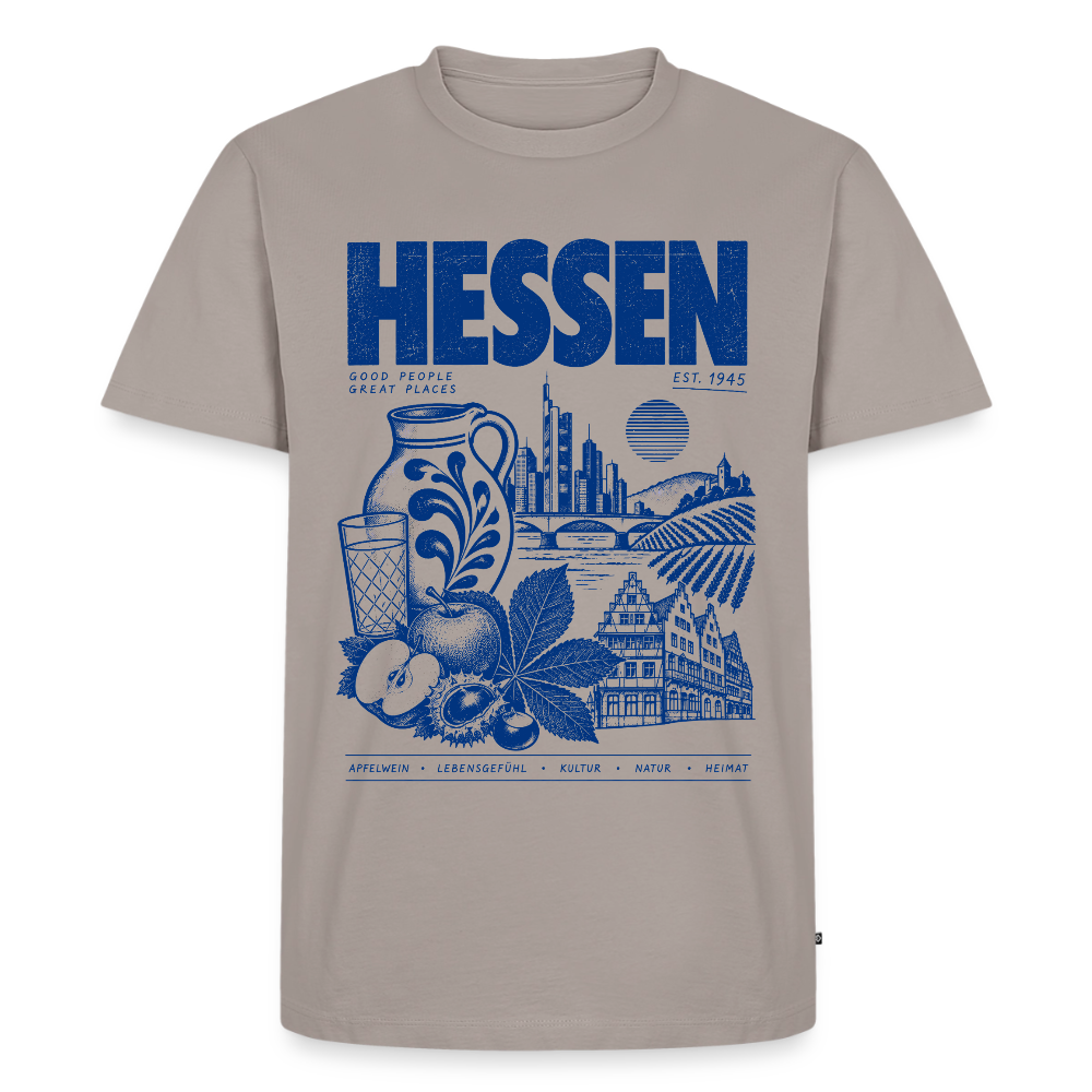 Hessen – Männer Premium T-Shirt - Taupe