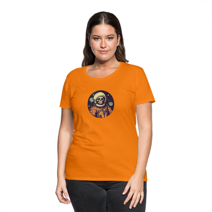 Gruseliges Skelett als Astronaut - Frauen Premium T-Shirt - by Artful Alchemist