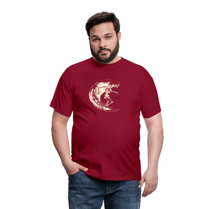 Cooles Surfer Skelett - Männer T-Shirt - by Artful Alchemist