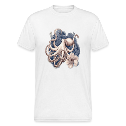 Vintage Oktopus - Männer Gildan Heavy T-Shirt - by Artful Alchemist