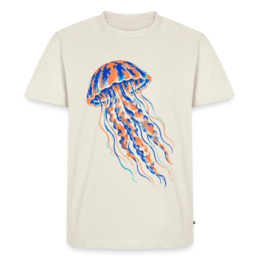 Jellyfish Ink – Männer Premium T-Shirt - Naturweiß