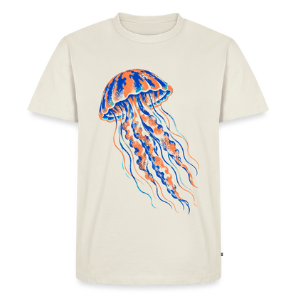 Jellyfish Ink – Männer Premium T-Shirt - Naturweiß