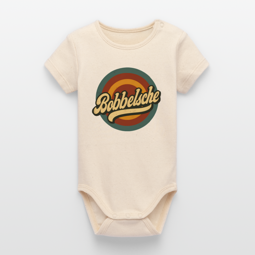 Bobbelsche - Stanley/Stella Baby Bio Kurzarm-Body - Weißgrau