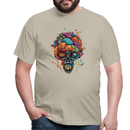 Surrealistischer, psychedelischer Totenkopf - Männer T-Shirt - by Artful Alchemist