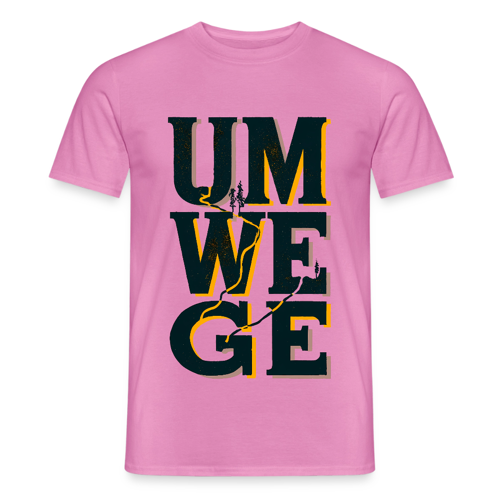 Umwege – Männer T-Shirt - Pink