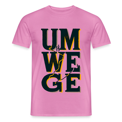 Umwege – Männer T-Shirt - Pink