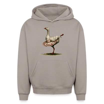 Gänseballerina - Oversized Heavyweight Unisex Hoodie - by Artful Alchemist