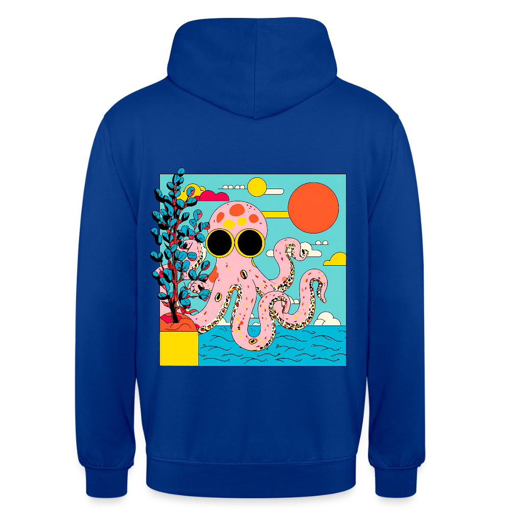 Summer Reef – Pink Octopus - Unisex Hoodie - by Artful Alchemist