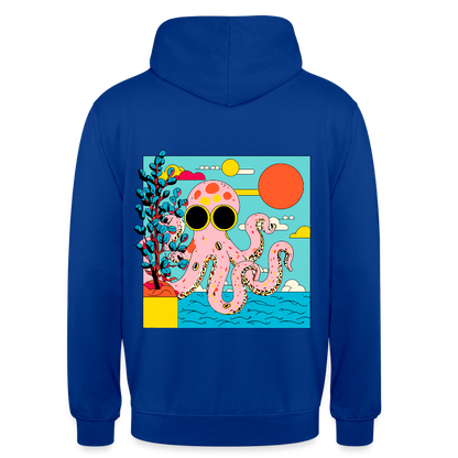 Summer Reef – Pink Octopus - Unisex Hoodie - by Artful Alchemist