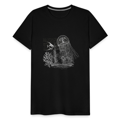 Vintage Steampunk Quallen Motiv - Männer Premium T-Shirts - by Artful Alchemist