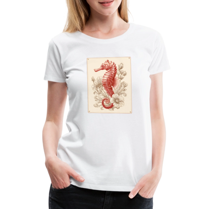 Vintage Seepferdchen - Frauen Premium T-Shirt - by Artful Alchemist