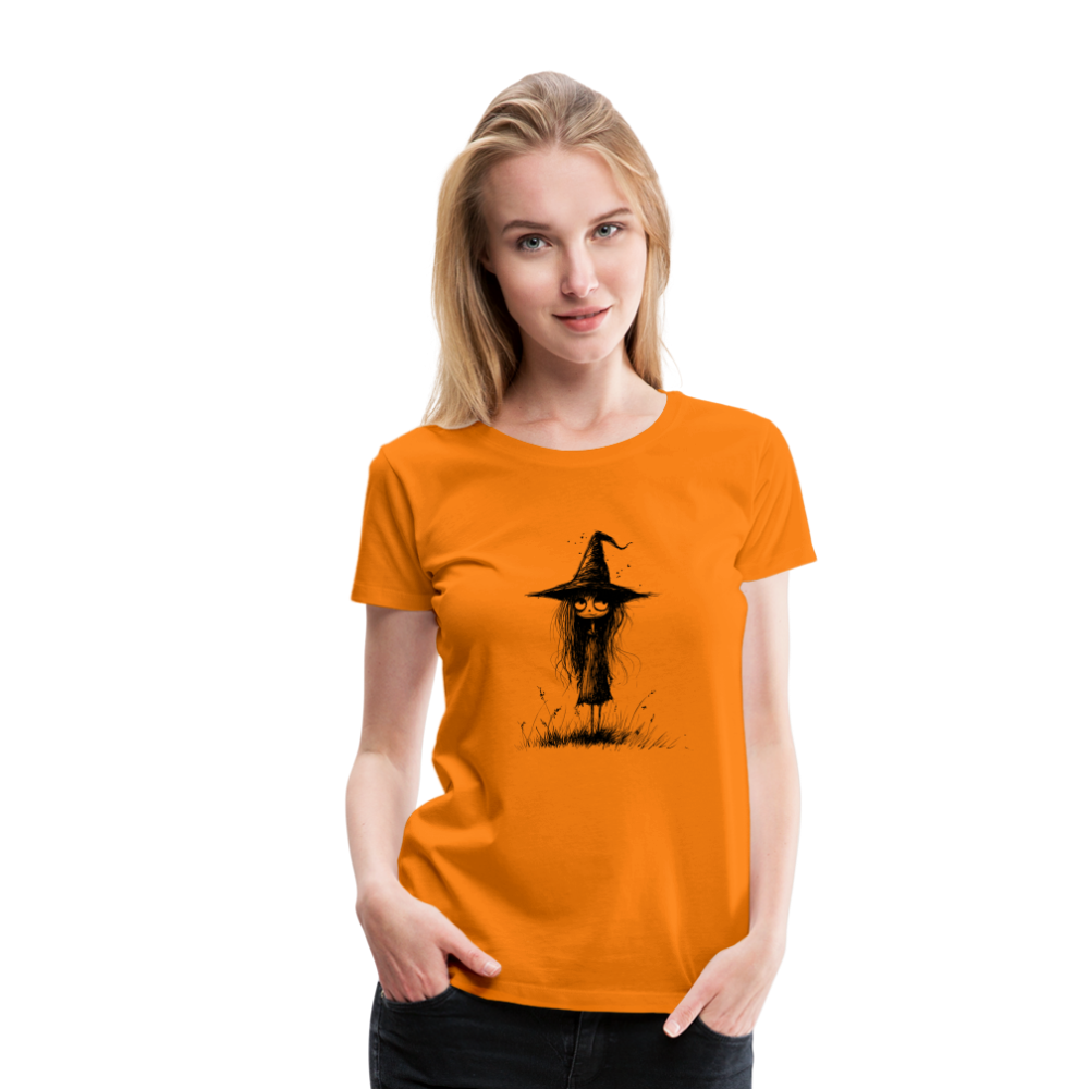 Kleine Hexe - Frauen Premium T-Shirt - Orange