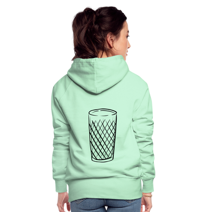Frankfurter Geripptes - Äpplerglas - Hessisch Mundart - Frauen Premium Hoodie - by Artful Alchemist