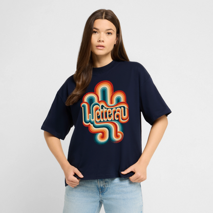 Wetterau Retro – Oversized Unisex Bio T-Shirt - Navy