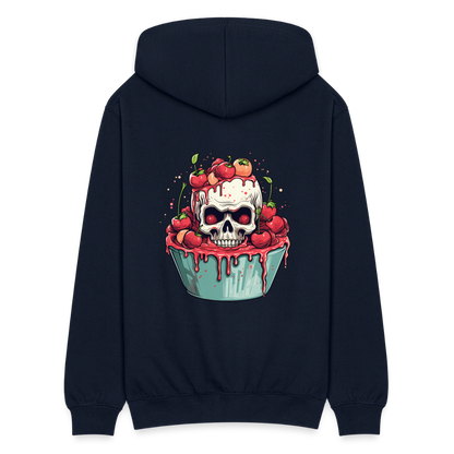 Gruseliges Horror Kirschtörtchen - Happy Halloween - Unisex Kapuzenjacke - by Artful Alchemist