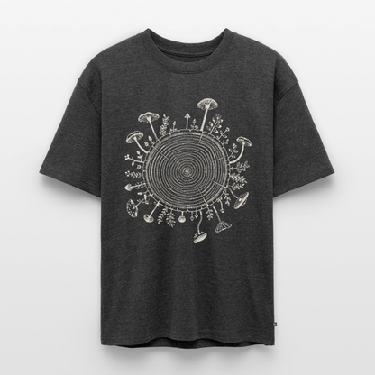 Baumringe & Pilze - Unisex Premium Oversized Bio T-Shirt - by Artful Alchemist