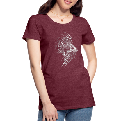 Rotfeuerfisch - Monochrom - Frauen Premium T-Shirt - by Artful Alchemist