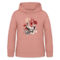Vintage Boho Blossom Chicken - Frauen Hoodie - Altrosa