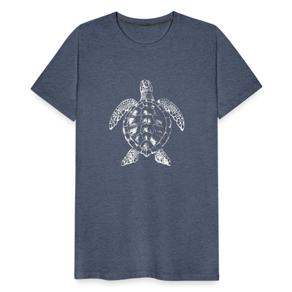 Meeresschildkröte - Monochrom - Männer Premium T-Shirt - by Artful Alchemist